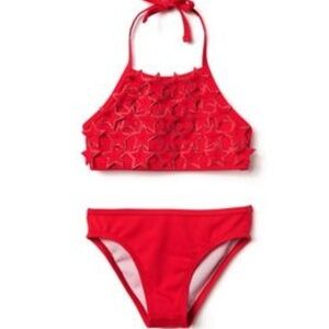 Gymboree 2018 Red Star 2 Piece Swimsuit Bi…